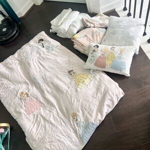 Pottery Barn Kids Pink Princess Duvet Cover Set